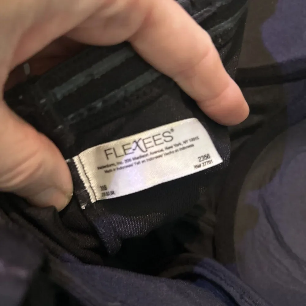 Flexees Easy-Up Strapless Unitard #2356 Black 38B Convertible Open Gusset, Wired